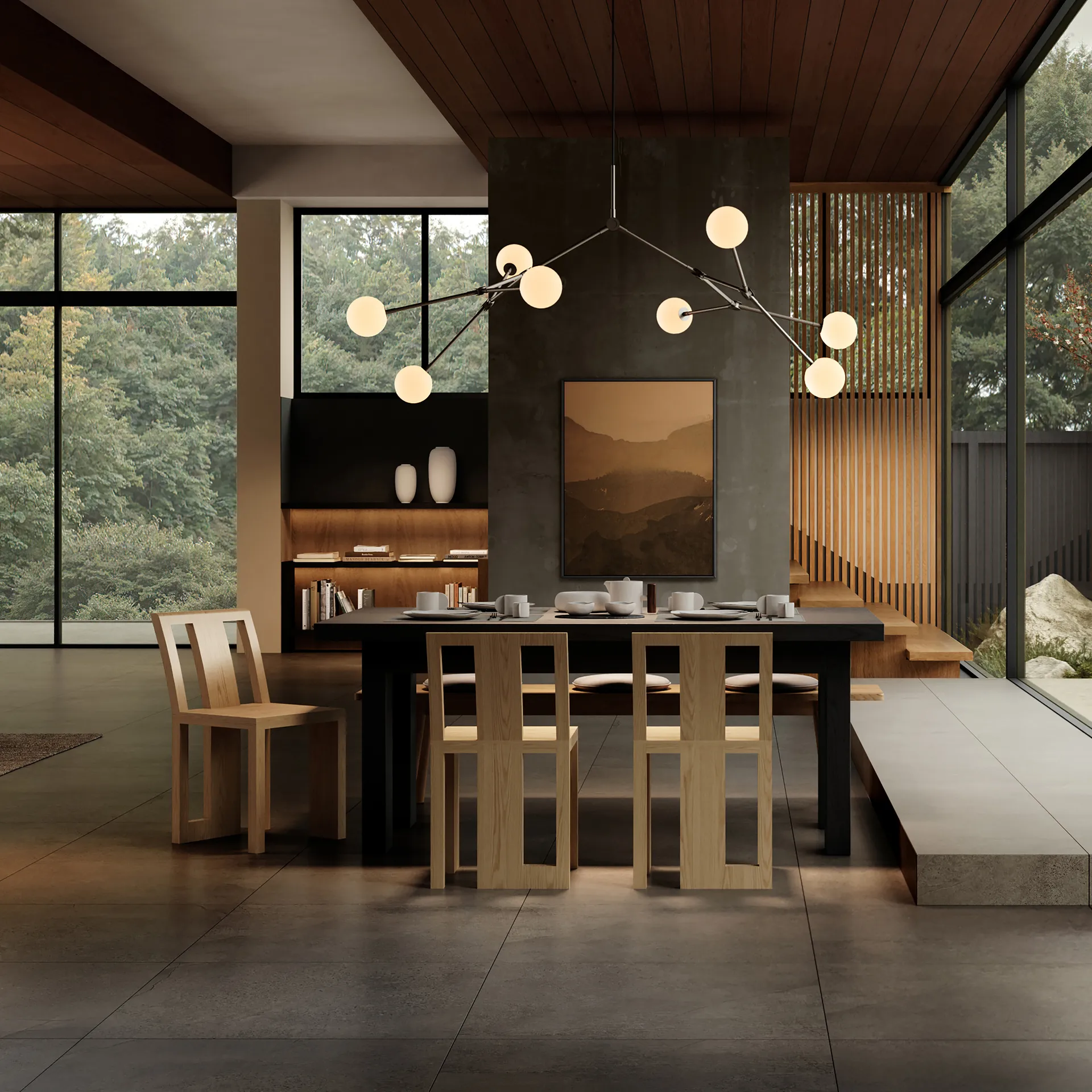 Drop Chandelier Bulp takkrona grande, Grey 101 Copenhagen