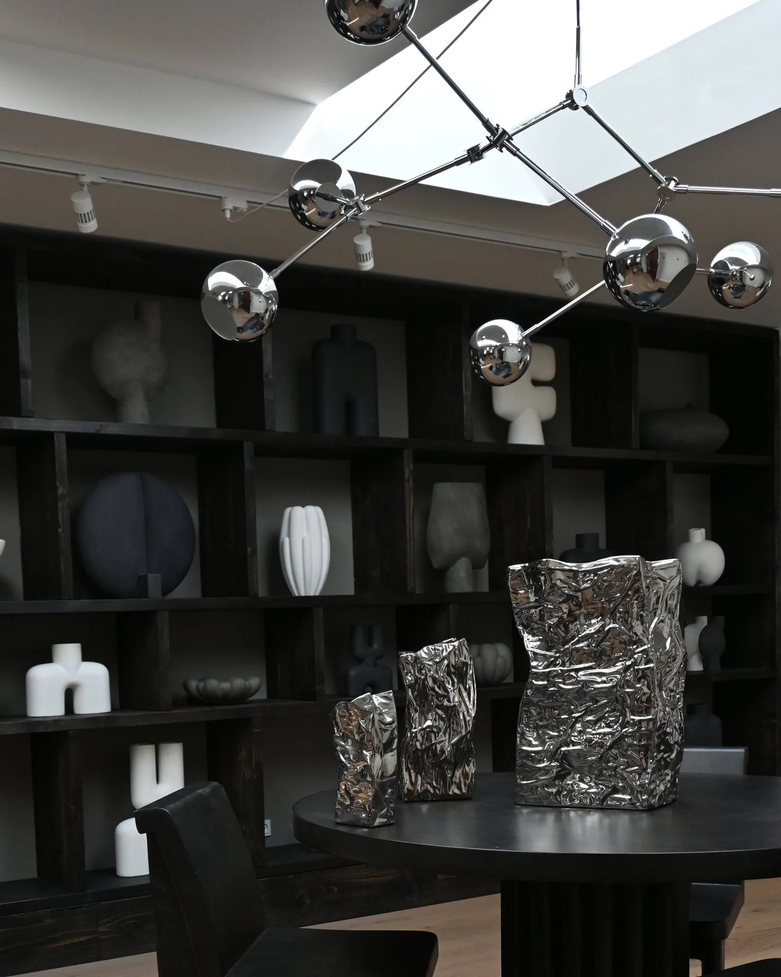 Drop Chandelier Globe takkrona, Chrome 101 Copenhagen