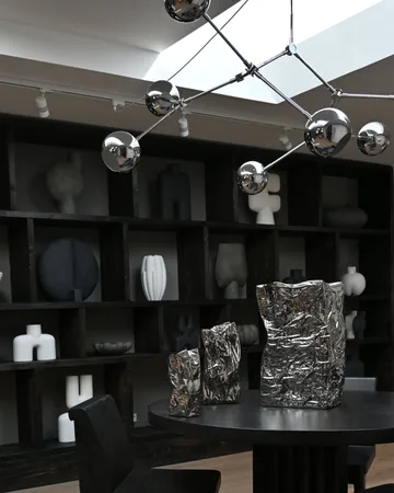 Drop Chandelier Globe takkrona - Chrome - 101 Copenhagen