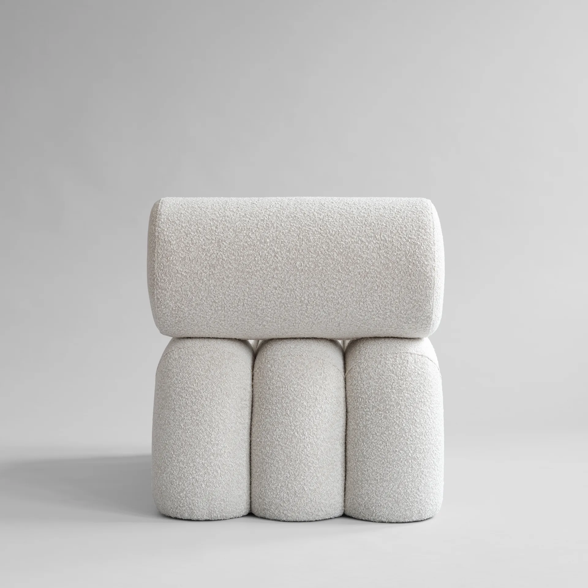 Foku Chair loungefåtölj, Bouclé 101 Copenhagen