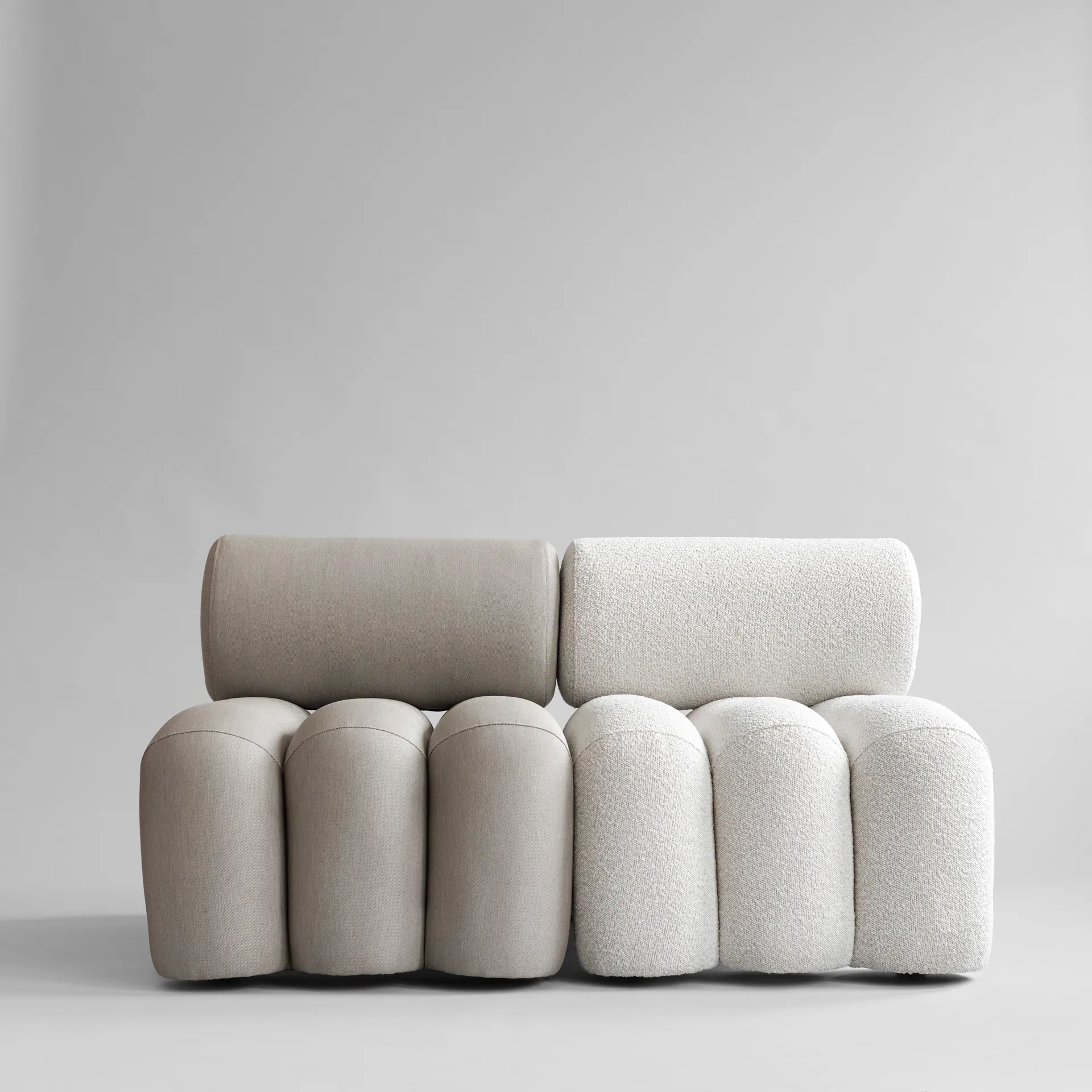 Foku Chair loungefåtölj, Bouclé 101 Copenhagen