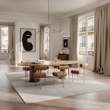 Hiro dining chair - Stainless steel-nubuck - 101 Copenhagen