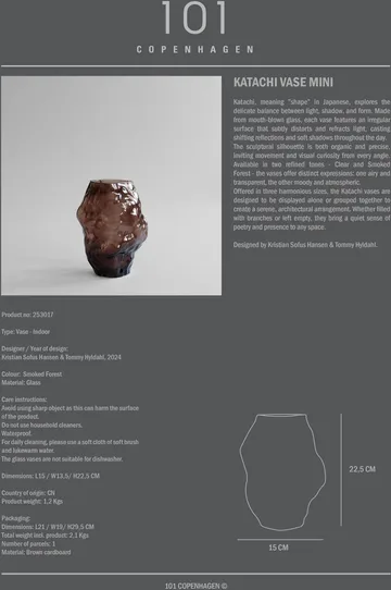 Katachi vas mini - Smoked forest - 101 Copenhagen