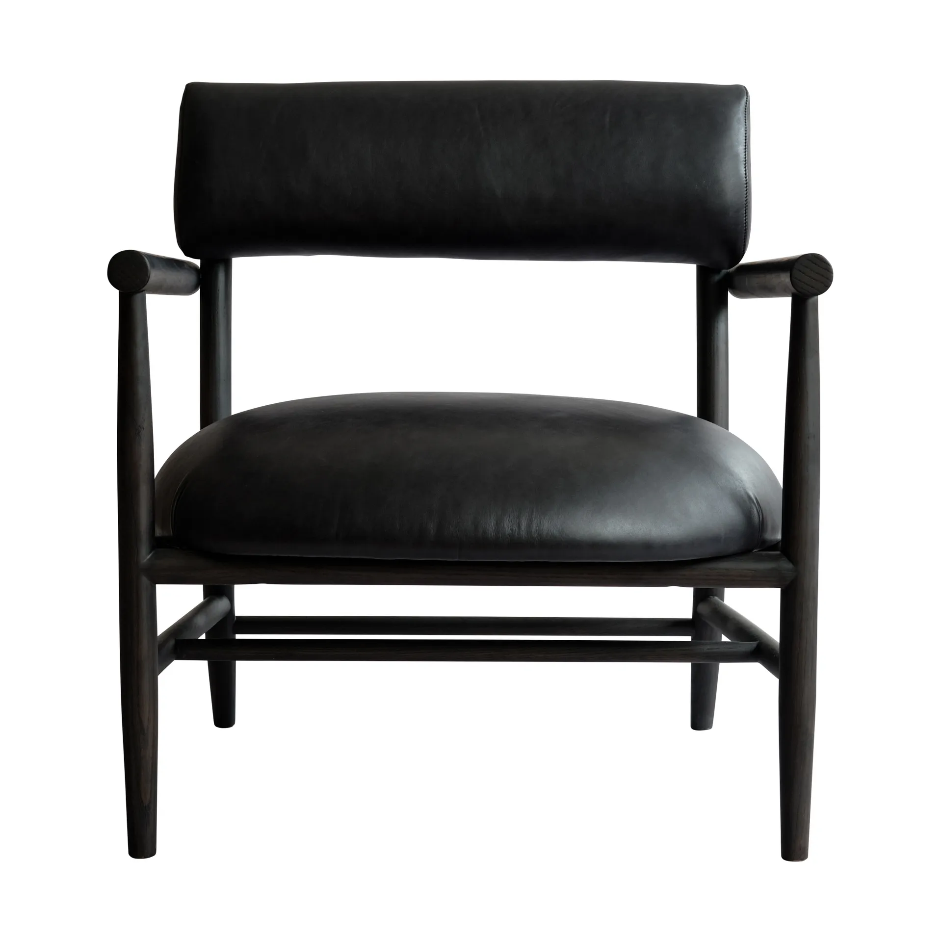 Nama lounge chair, Aniline leather black 101 Copenhagen