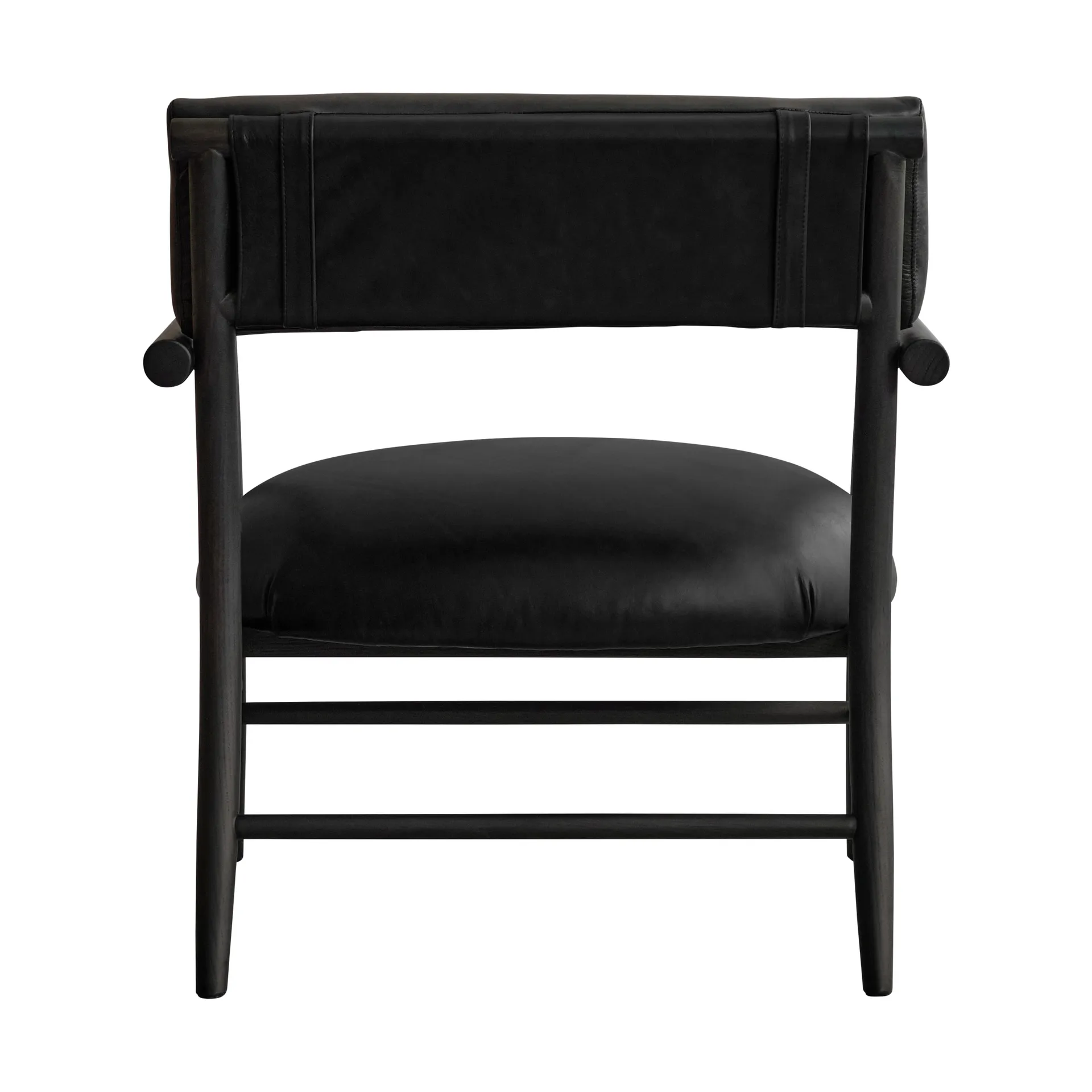 Nama lounge chair, Aniline leather black 101 Copenhagen