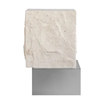 Temple sidobord tall 50x33 cm - Chrome-limestone - 101 Copenhagen