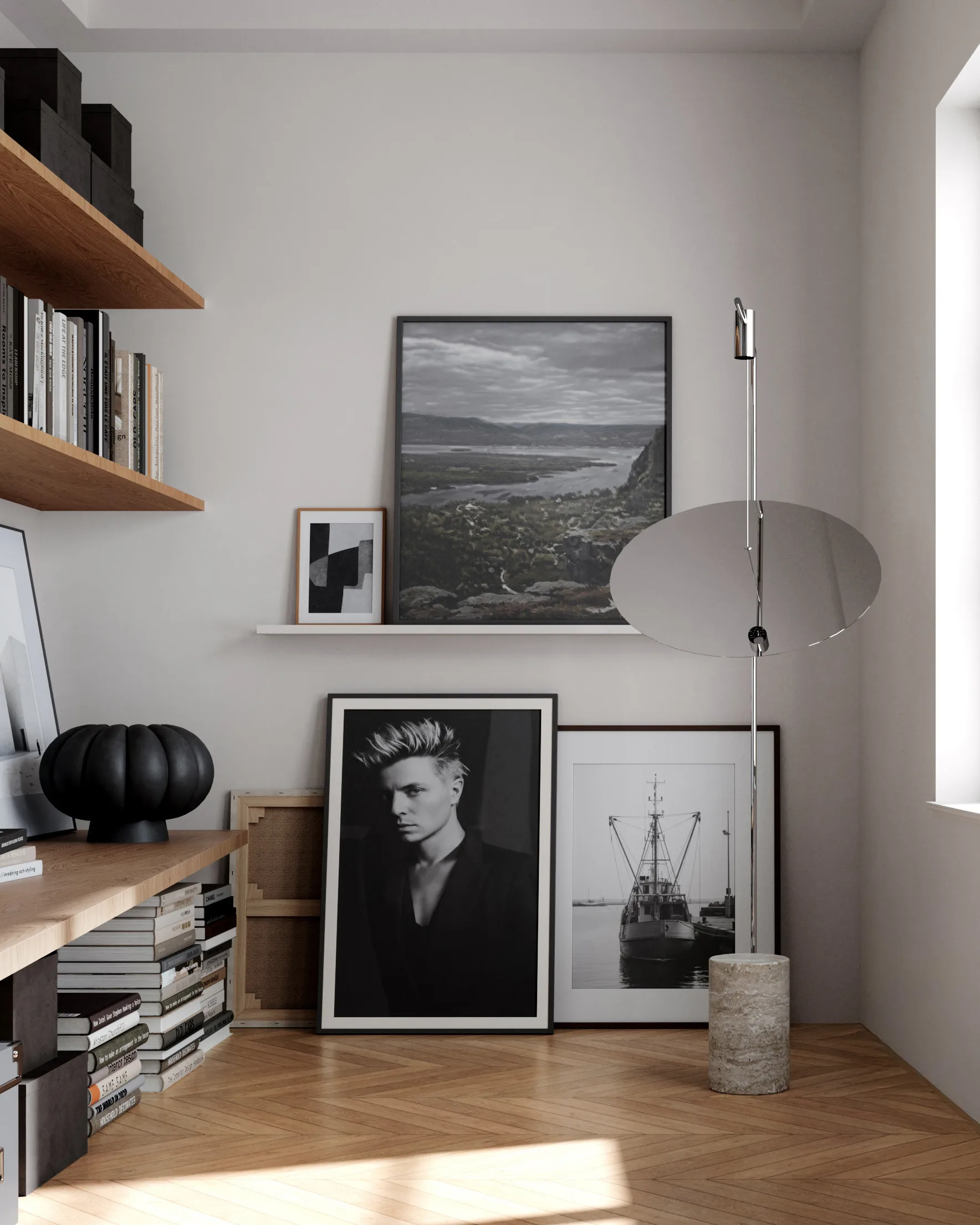 The Moon golvlampa, Chrome 101 Copenhagen