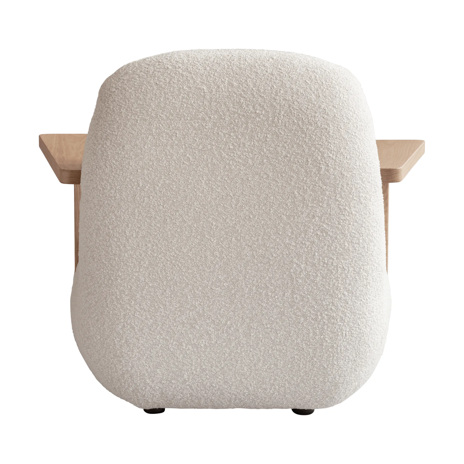 Toe chair fåtölj med armstöd, Natural oak-off white 101 Copenhagen