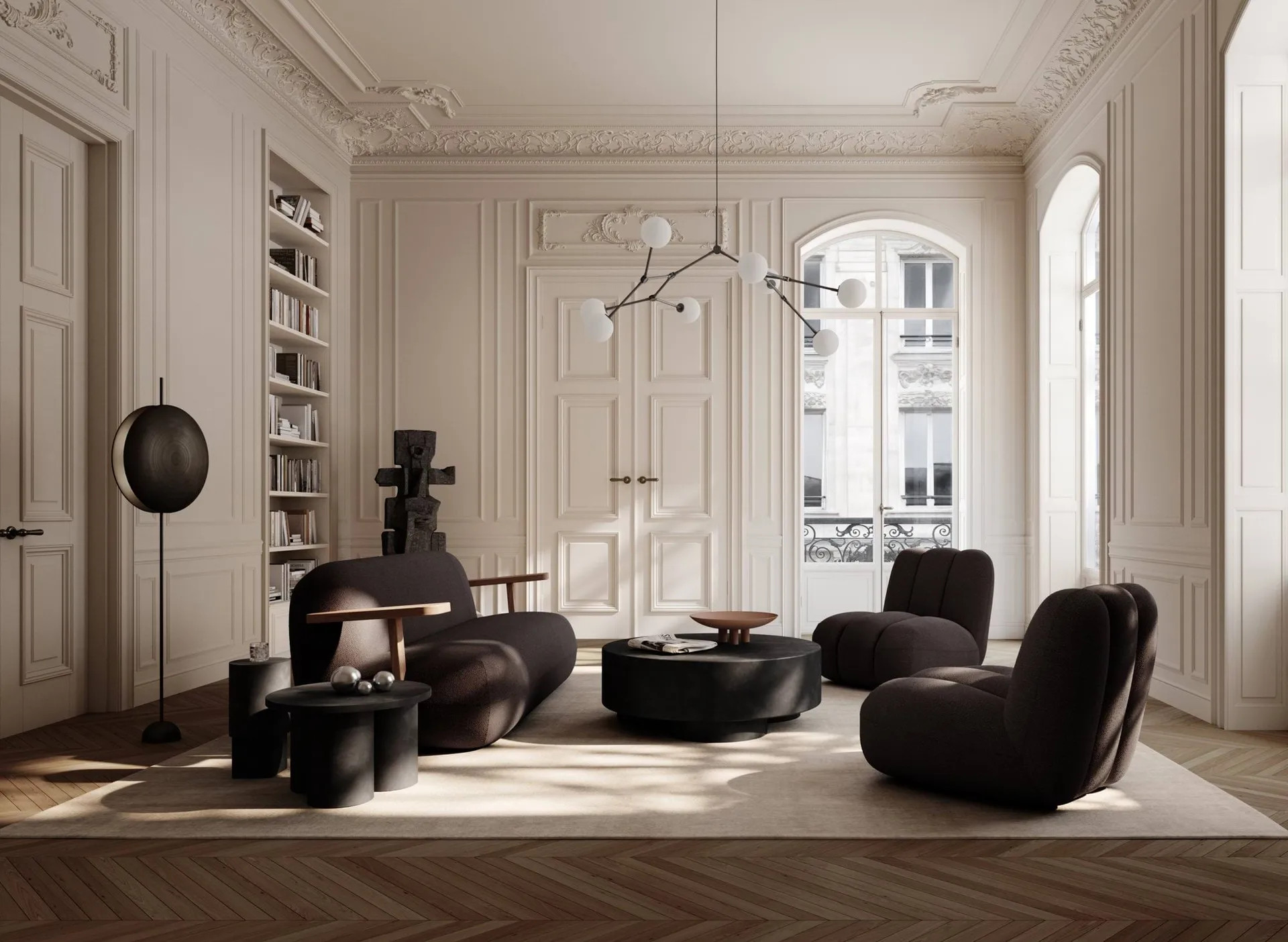 Toe Sofa, Classic brown oak-dark brown 101 Copenhagen