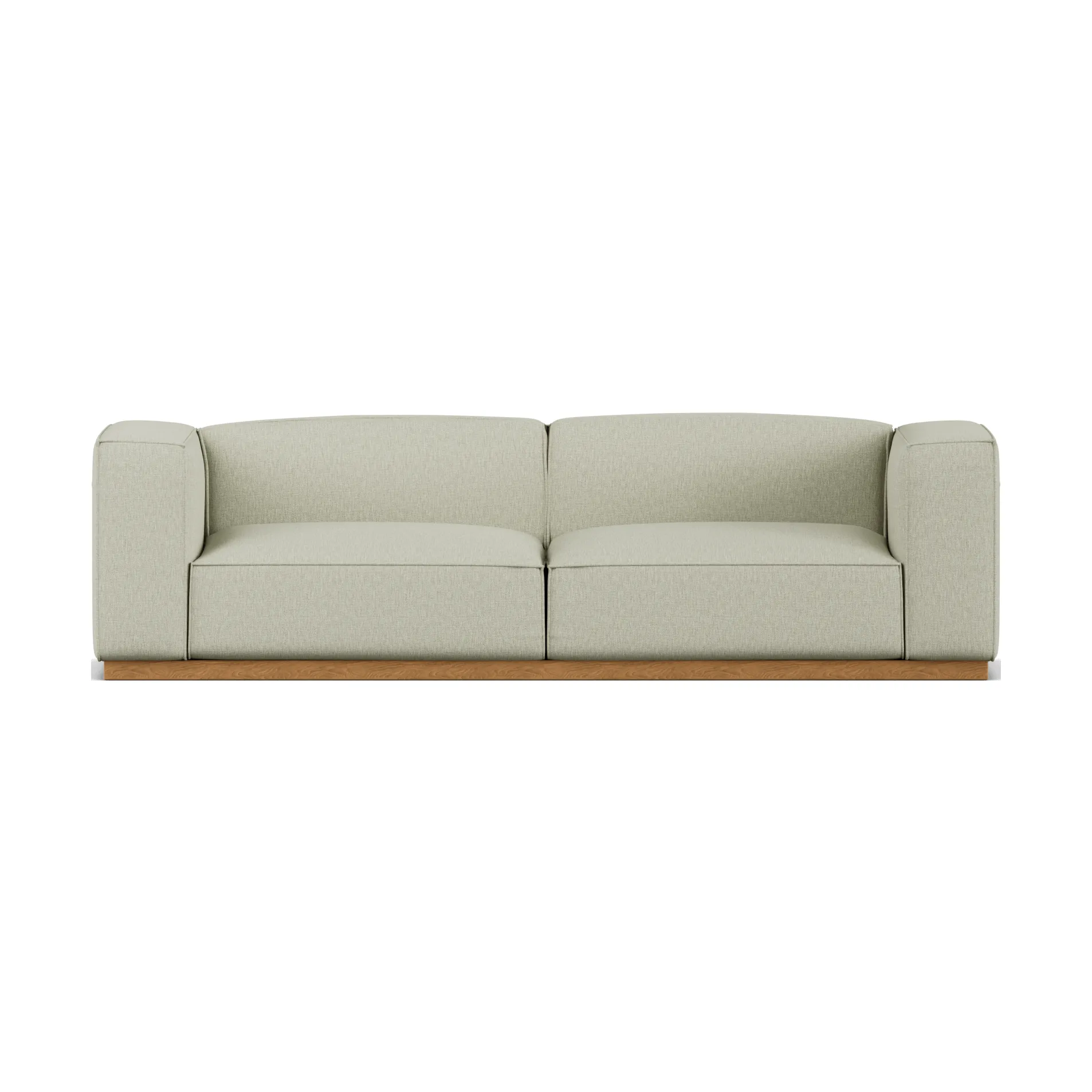 Bergsdal soffa, Luiza Beige 3981-ekbetsad ask, 3-sits 1898