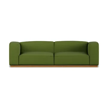Bergsdal soffa - Luiza Green 3975-ekbetsad ask, 3-sits - 1898