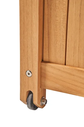 Bjärknäs dynbox med hjul S 130x50x60 cm - Teak - 1898