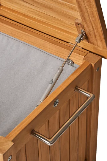 Bjärknäs dynbox med hjul S 130x50x60 cm - Teak - 1898