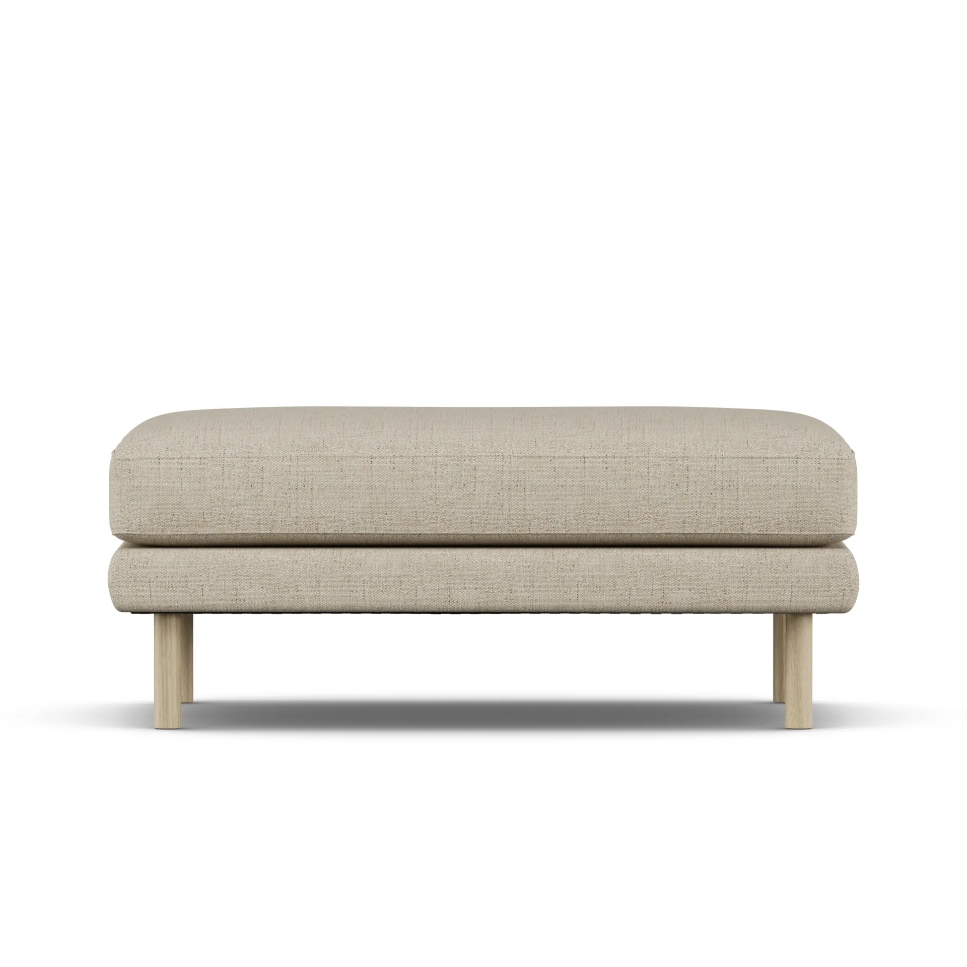Bredhult fotpall, Bern Beige 0341-vitoljad ek 1898