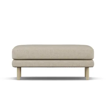 Bredhult fotpall - Bern Beige 0341-vitoljad ek - 1898