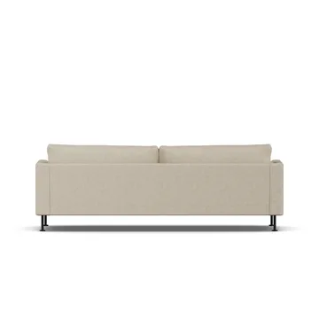 Bredhult soffa - Bern Beige 0341-svart stål, 3-sits - 1898