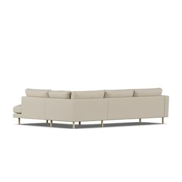 Bredhult soffa - Bern Beige 0341-vitoljad ek, 3-sits A1 - 1898