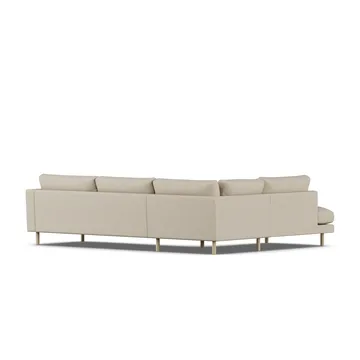 Bredhult soffa - Bern Beige 0341-vitoljad ek, 3-sits A2 - 1898