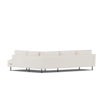 Bredhult soffa - Caleido Beige 9600-svart stål, 3-sits A1 - 1898