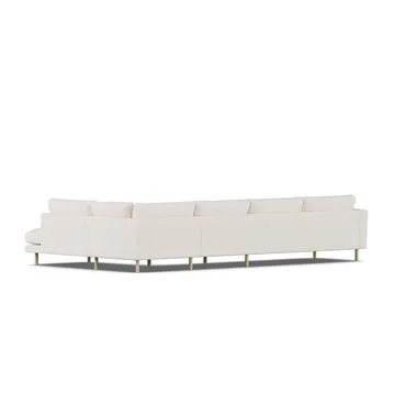 Bredhult soffa - Caleido Beige 9600-vitoljad ek, 4-sits B1 - 1898