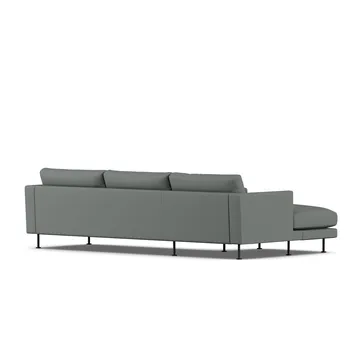 Bredhult soffa - Caleido Grey 1240-svart stål, 2,5-sits C2 - 1898