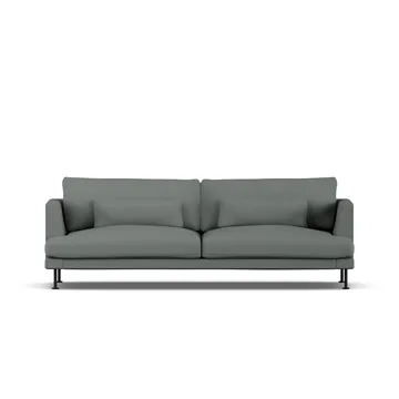 Bredhult soffa - Caleido Grey 1240-svart stål, 3-sits - 1898