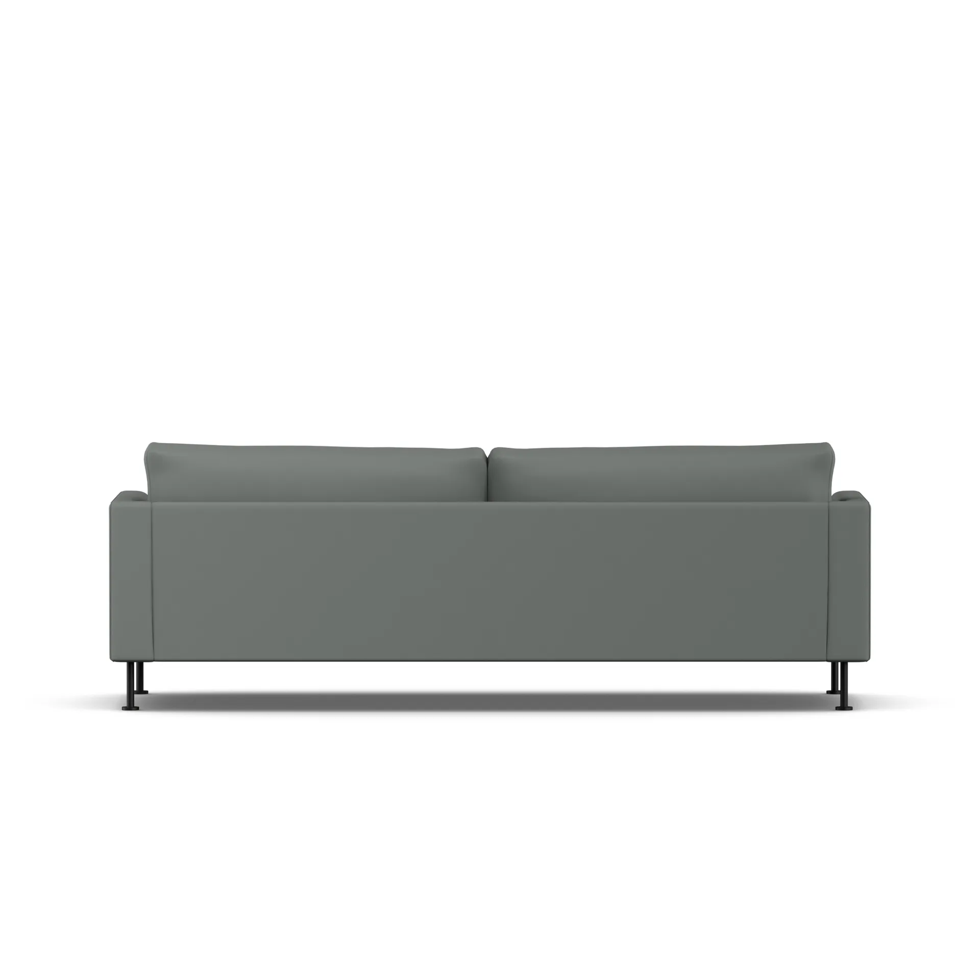 Bredhult soffa, Caleido Grey 1240-svart stål, 3-sits 1898