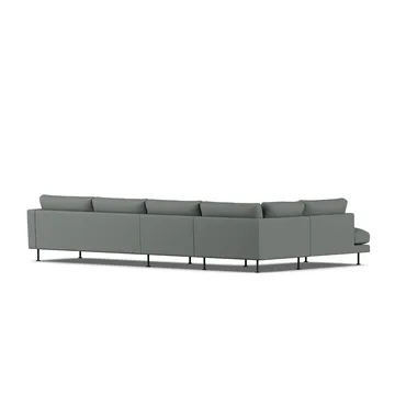 Bredhult soffa - Caleido Grey 1240-svart stål, 4-sits B2 - 1898