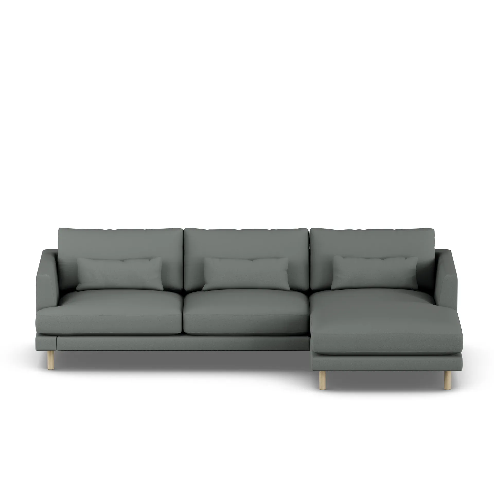 Bredhult soffa, Caleido Grey 1240-vitoljad ek, 2,5-sits C1 1898