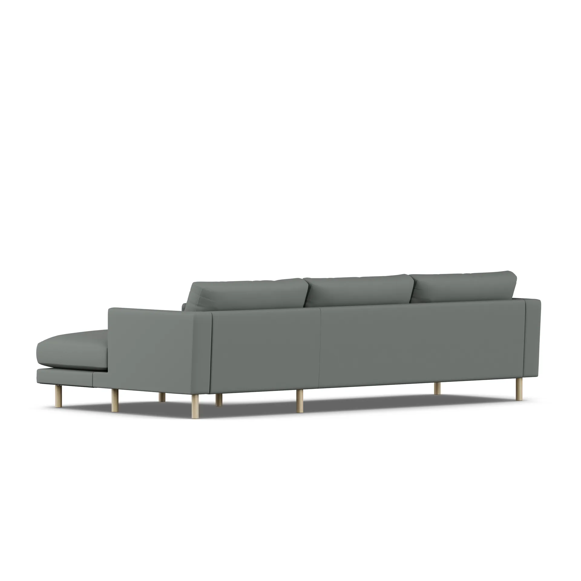 Bredhult soffa, Caleido Grey 1240-vitoljad ek, 2,5-sits C1 1898