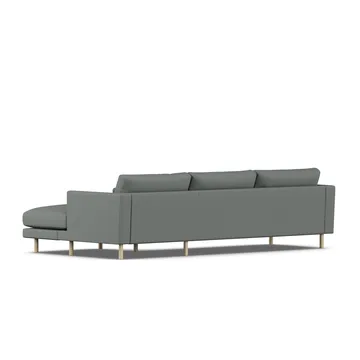 Bredhult soffa - Caleido Grey 1240-vitoljad ek, 2,5-sits C1 - 1898