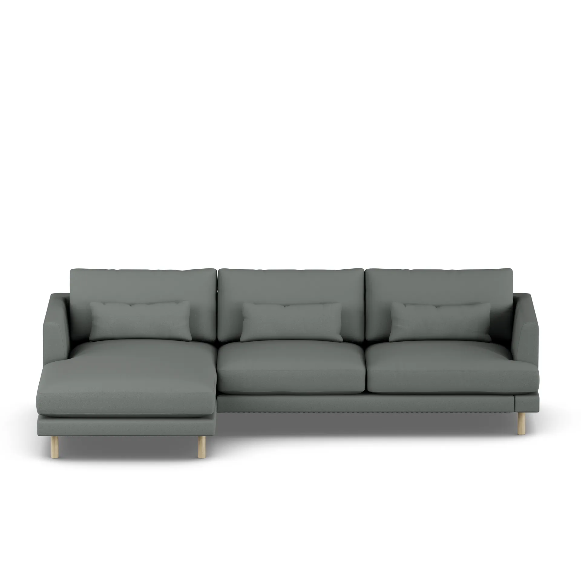 Bredhult soffa, Caleido Grey 1240-vitoljad ek, 2,5-sits C2 1898