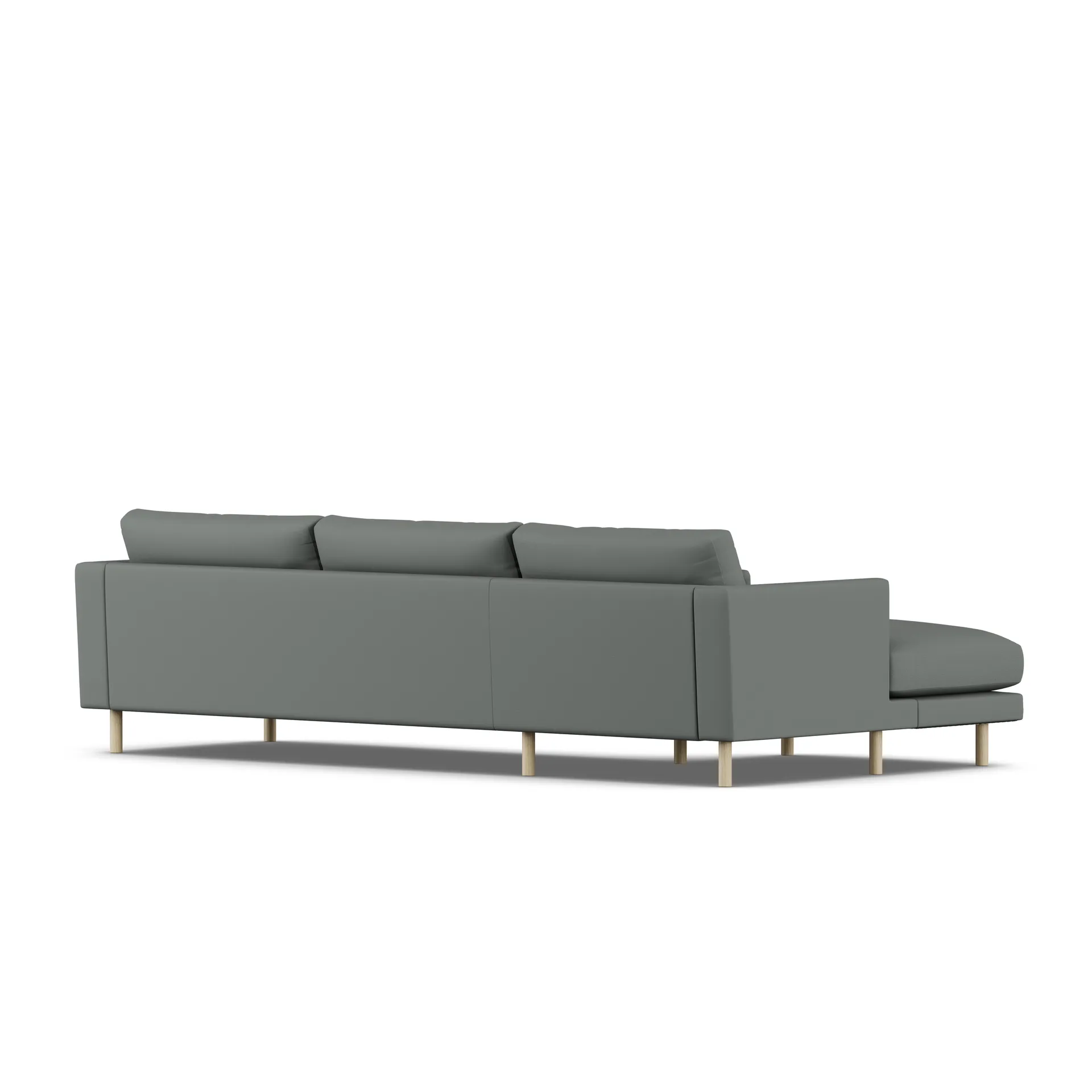 Bredhult soffa, Caleido Grey 1240-vitoljad ek, 2,5-sits C2 1898