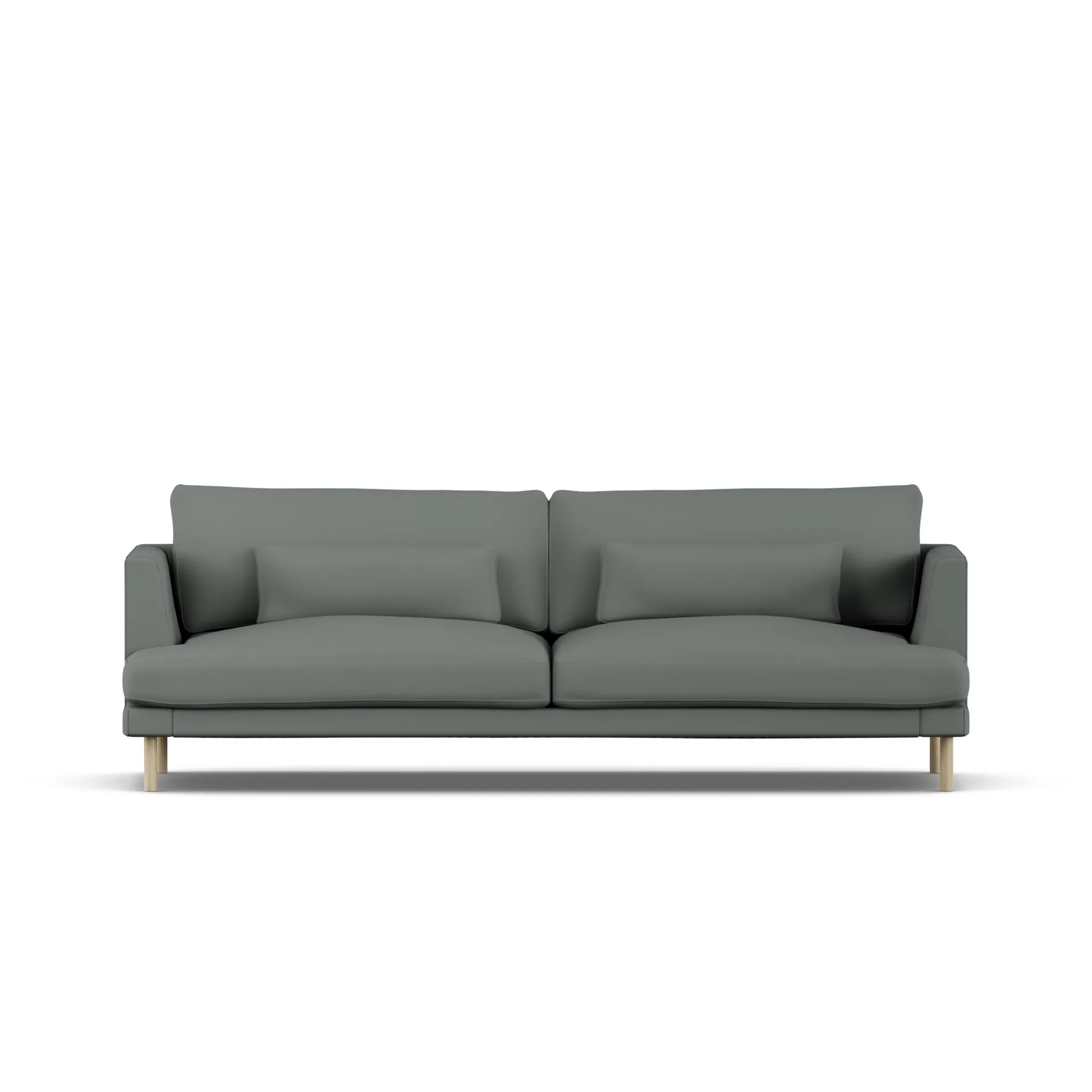 Bredhult soffa, Caleido Grey 1240-vitoljad ek, 3-sits 1898