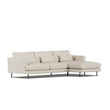 Bredhult soffa - Jump Beige 1956-svart stål, 2,5-sits C1 - 1898