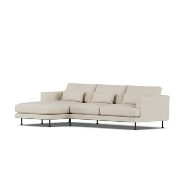 Bredhult soffa - Jump Beige 1956-svart stål, 2,5-sits C2 - 1898