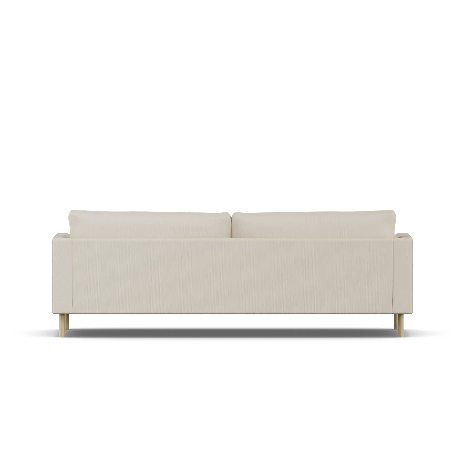 Bredhult soffa, Jump Beige 1956-vitoljad ek, 3-sits 1898