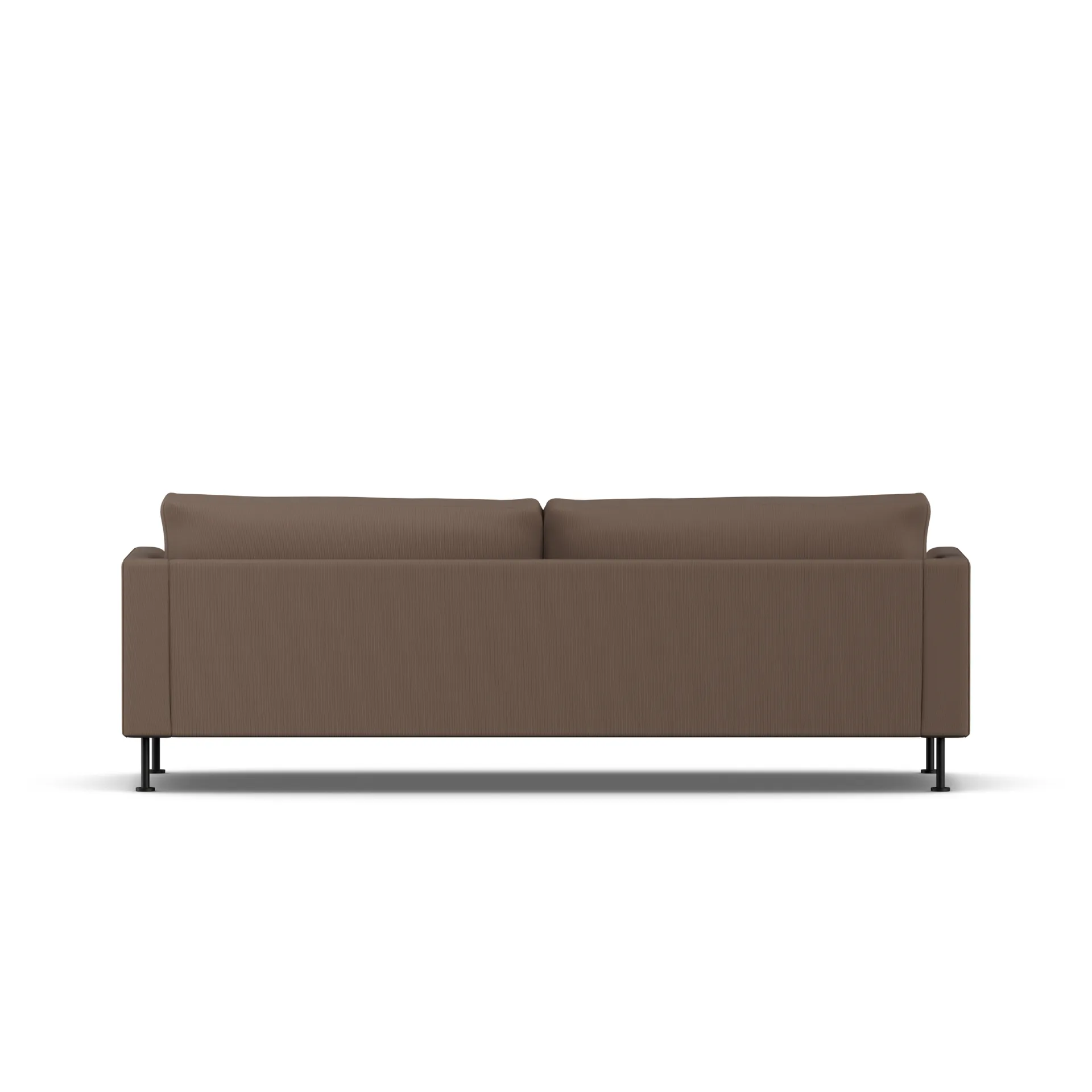 Bredhult soffa, Jump Brown 1955-svart stål, 3-sits 1898