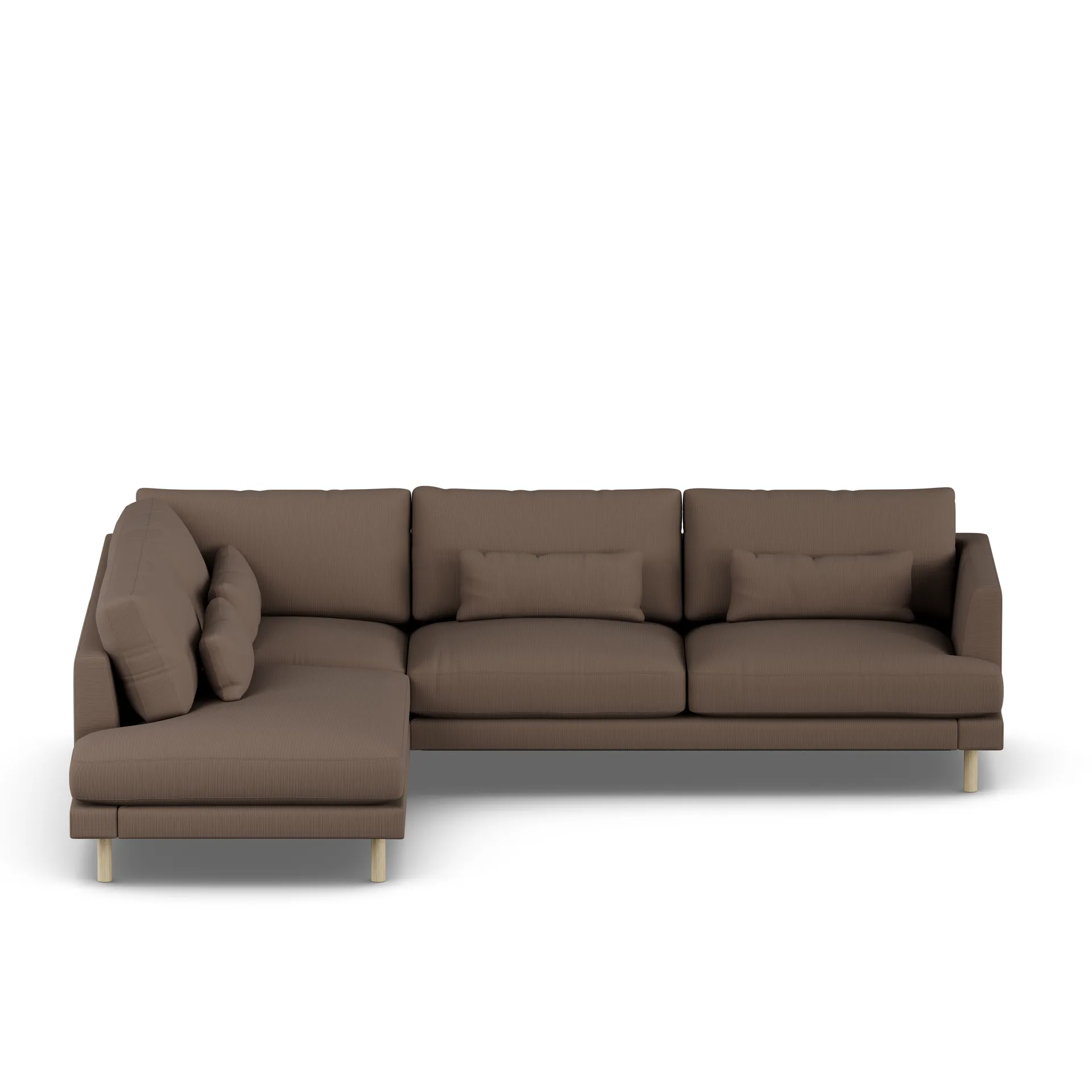 Bredhult soffa, Jump Brown 1955-vitoljad ek, 3-sits A2 1898