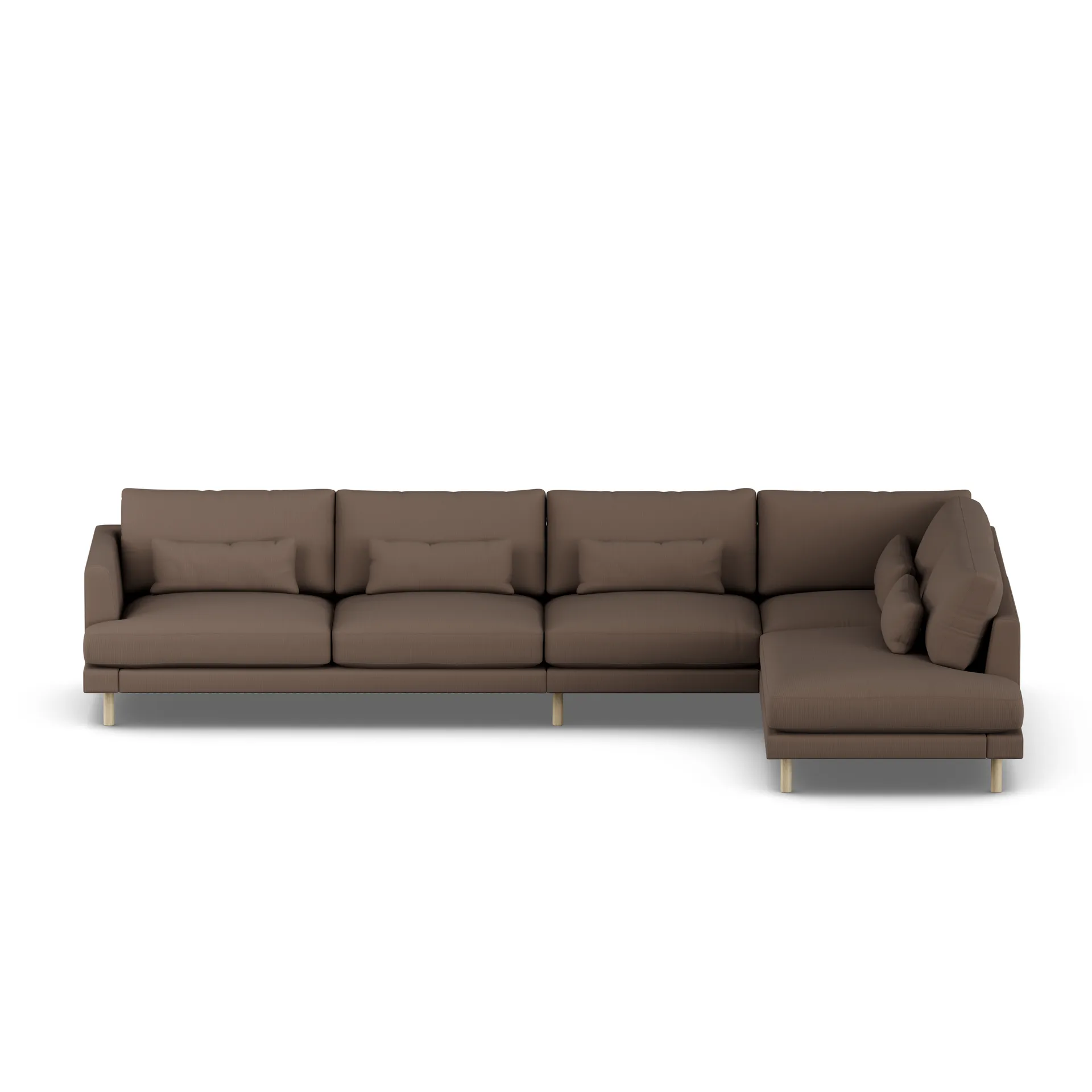 Bredhult soffa, Jump Brown 1955-vitoljad ek, 4-sits B1 1898