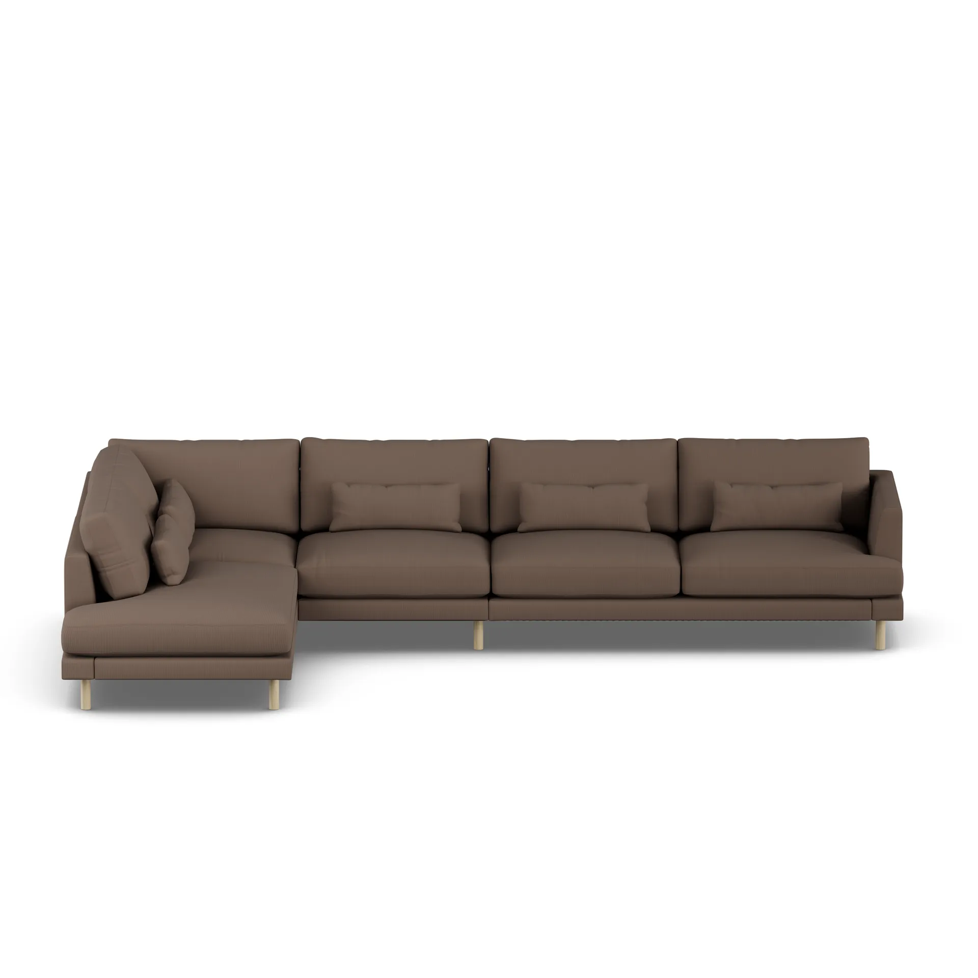 Bredhult soffa, Jump Brown 1955-vitoljad ek, 4-sits B2 1898