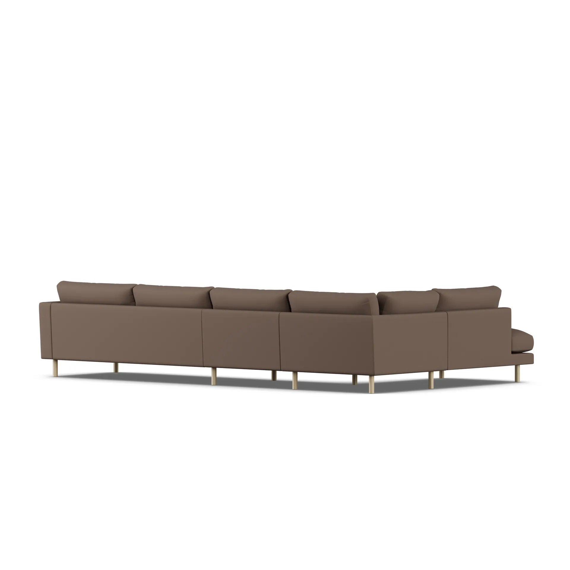 Bredhult soffa, Jump Brown 1955-vitoljad ek, 4-sits B2 1898