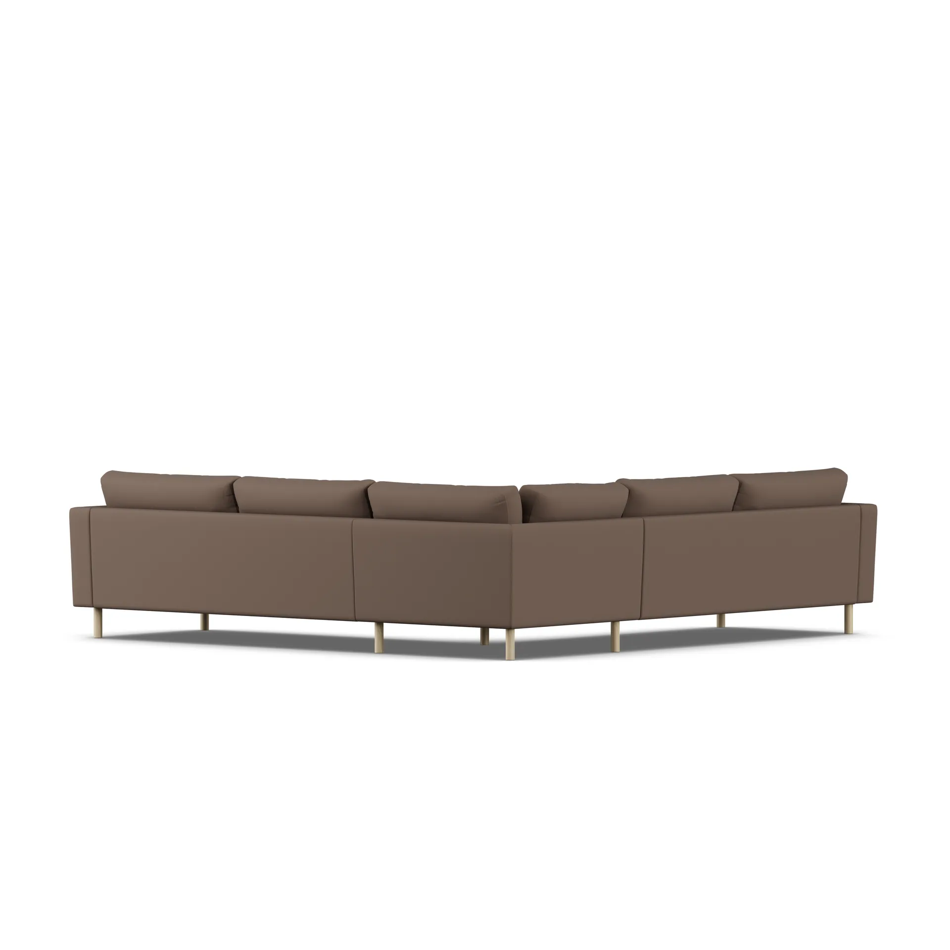 Bredhult soffa, Jump Brown 1955-vitoljad ek, hörnsoffa F 1898