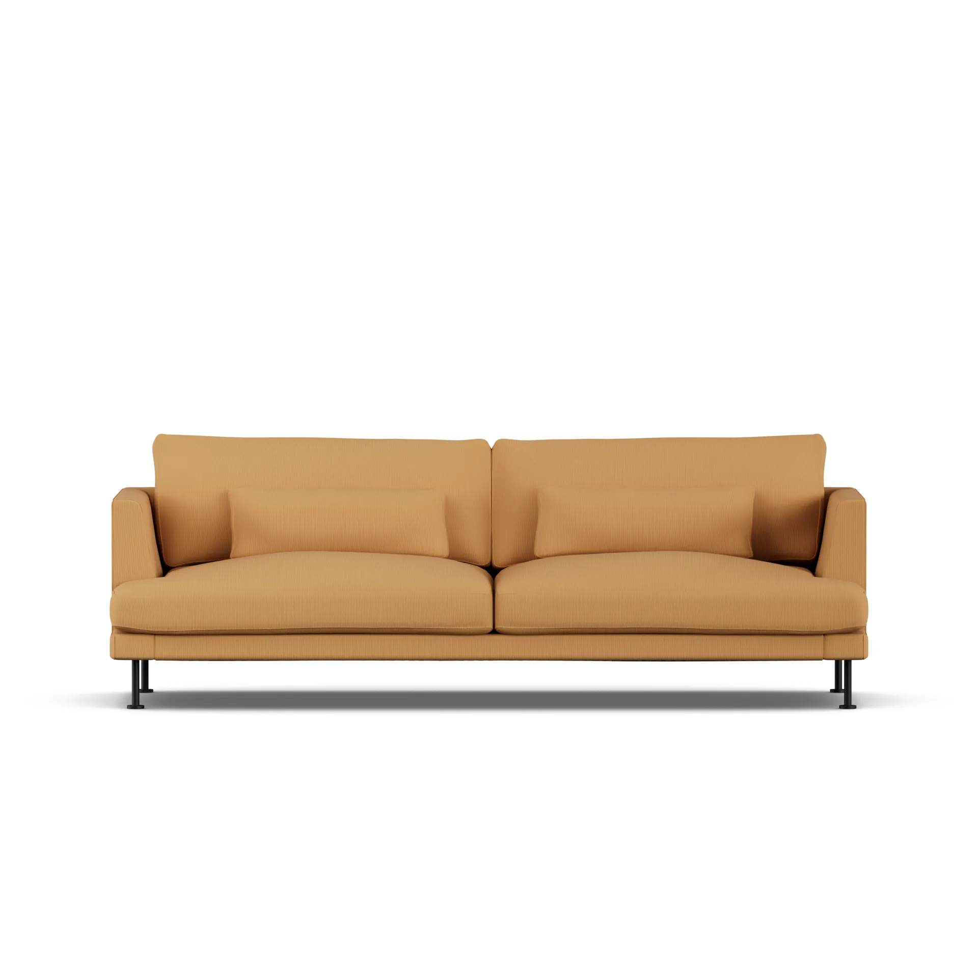 Bredhult soffa, Jump Honey 1959-svart stål, 3-sits 1898