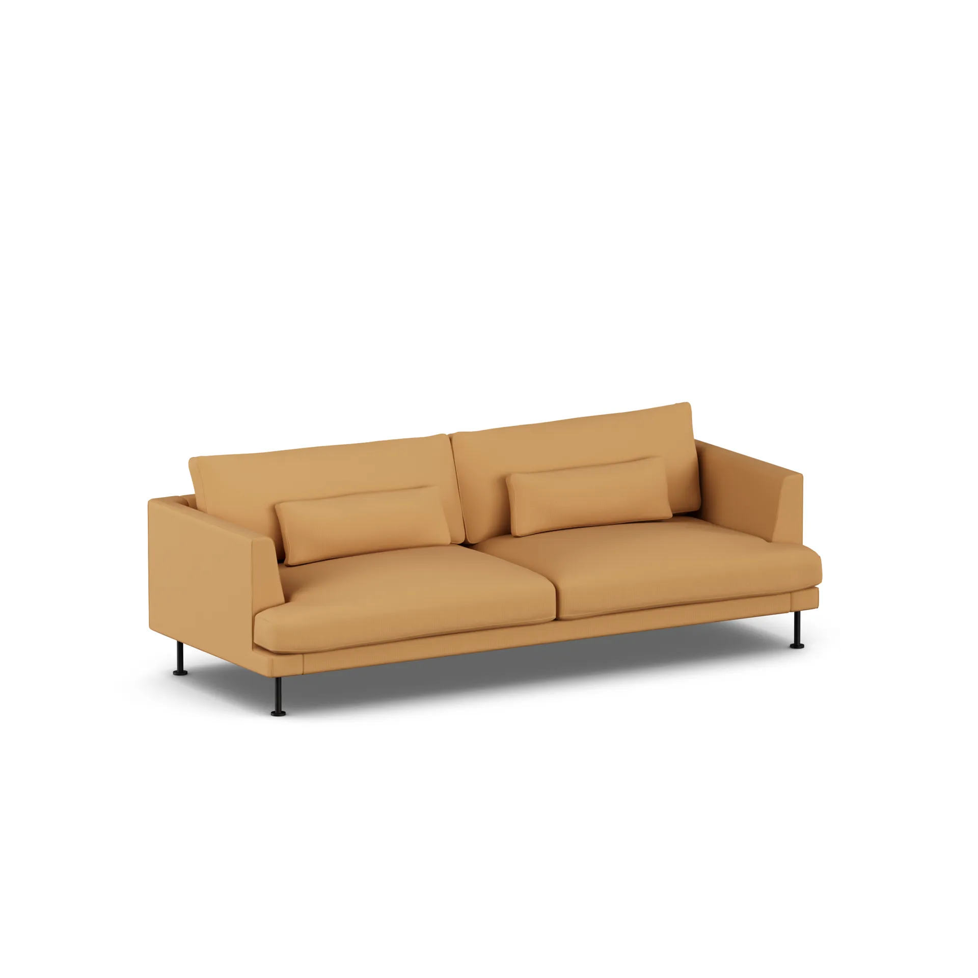 Bredhult soffa, Jump Honey 1959-svart stål, 3-sits 1898