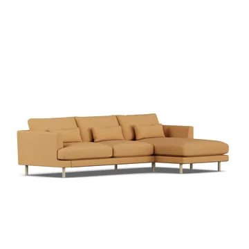 Bredhult soffa - Jump Honey 1959-vitoljad ek, 2,5-sits C1 - 1898