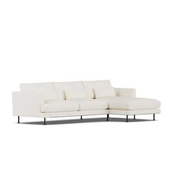 Bredhult soffa - Jump Off White 1954-svart stål, 2,5-sits C1 - 1898