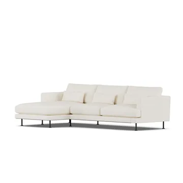 Bredhult soffa - Jump Off White 1954-svart stål, 2,5-sits C2 - 1898