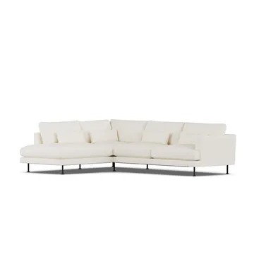 Bredhult soffa - Jump Off White 1954-svart stål, 3-sits A2 - 1898