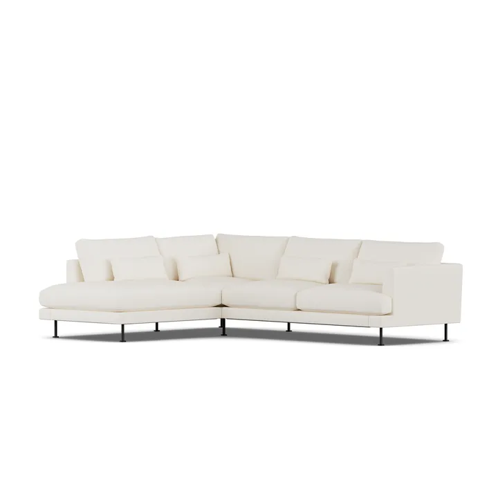 Bredhult soffa - Jump Off White 1954-svart stål, 3-sits A2 - 1898
